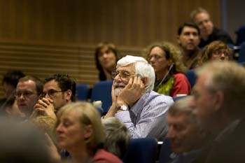 Prof Leech at the ICAME conference in Helsinki 2006: courtesy of Sebastian Hoffmann