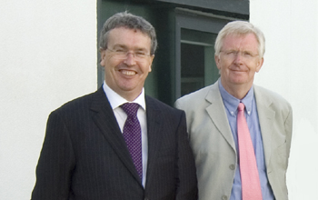 Vice Chancellor Professor Paul Wellings and Professor Bill Davies